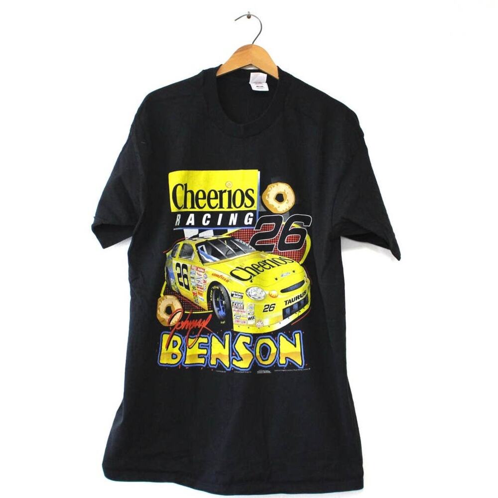 Vintage Johnny Benson Cheerios Racing Nascar T Shirt XXL 2X